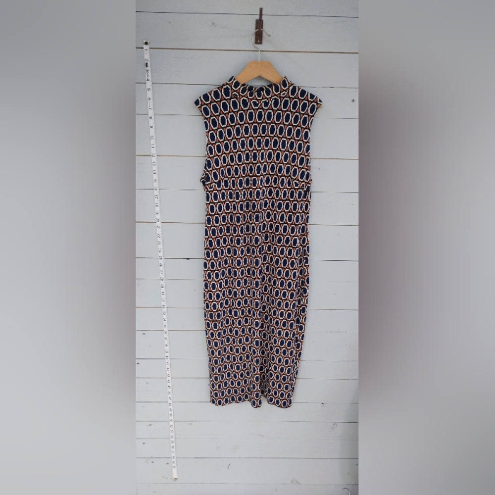 Forever 21 Blue and Orange Sheath Maxi Dress